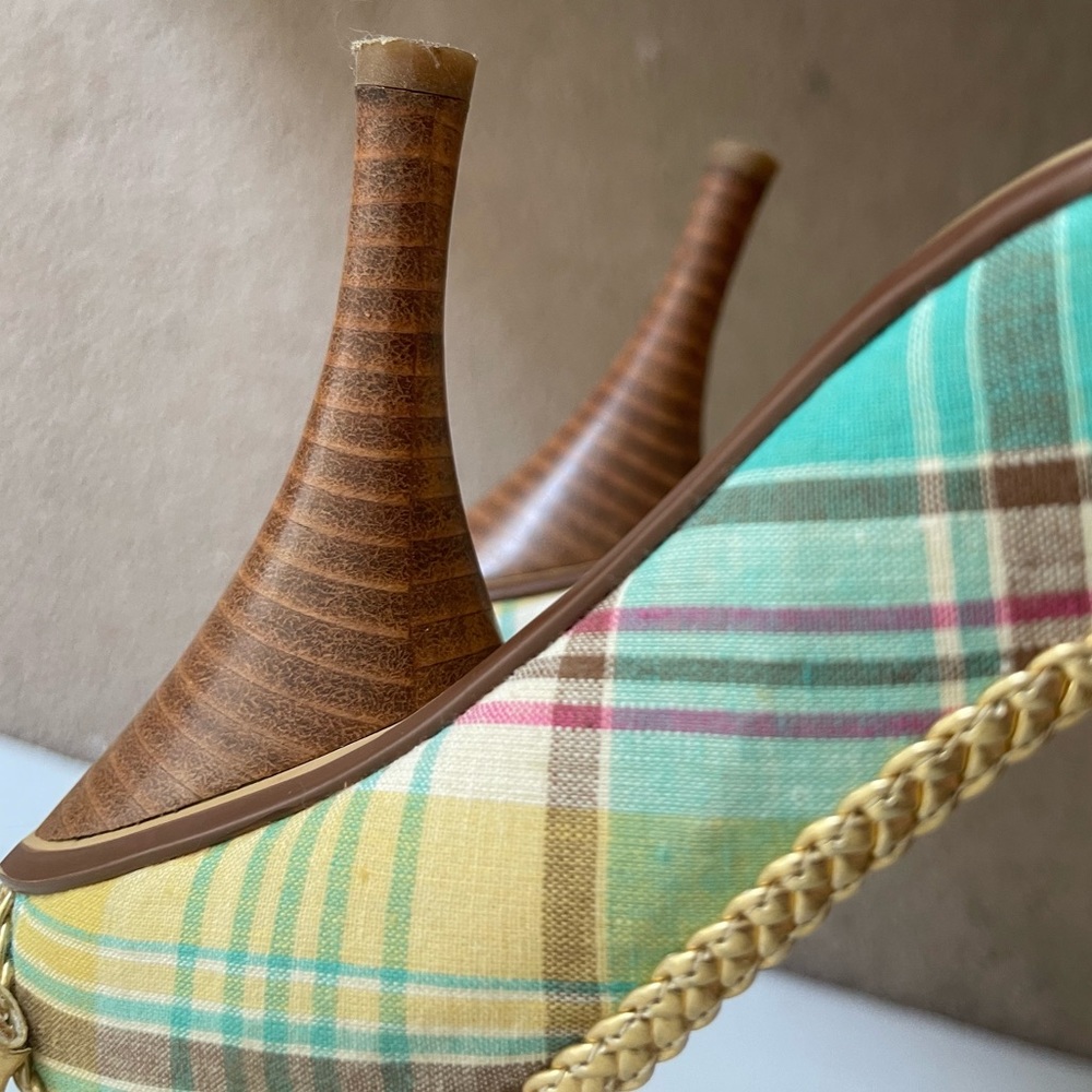 Naughty Monkey Multi-Colored Plaid Heels (Size 7) - Picture 5 of 5